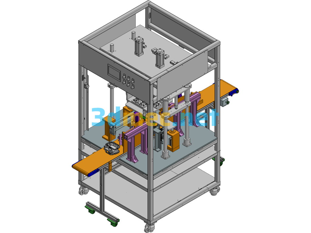 Four-Head Ultrasonic Welding Machine - 3D Model UG(NX) Free Download