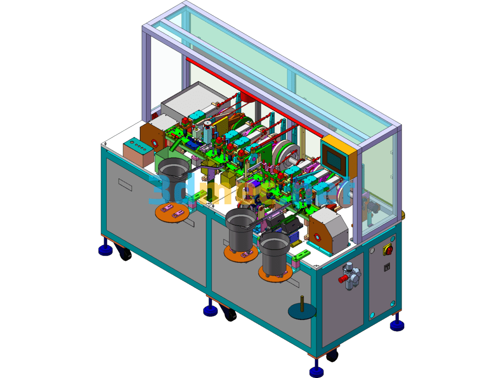 Cam Type Assembly Machine (Automatic Cam Structure Assembly Equipment) - 3D Model SolidWorks Free Download