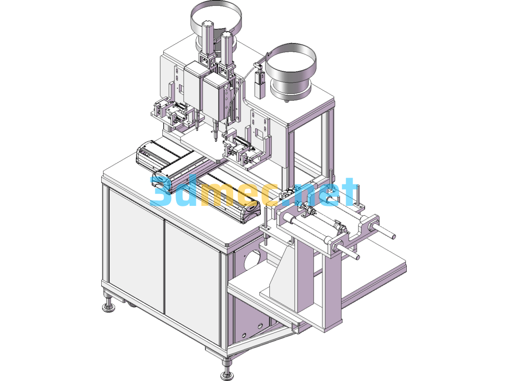 Nail Placing Machine Design - 3D Model SolidWorks Free Download