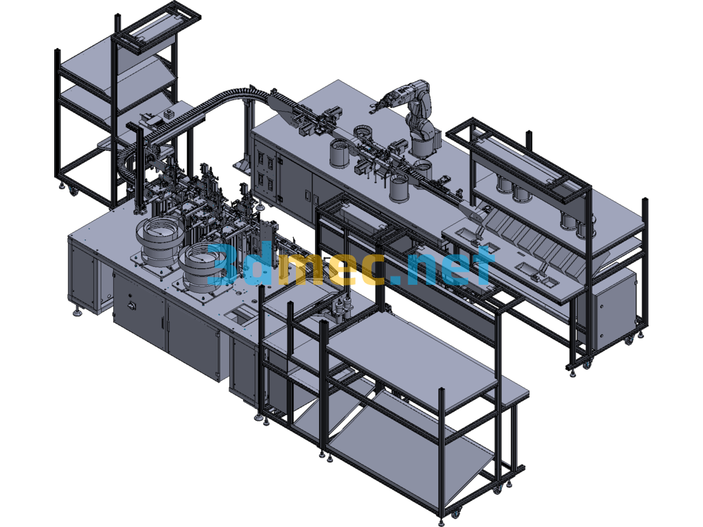 LADN Assembly Line - 3D Model Exported Free Download