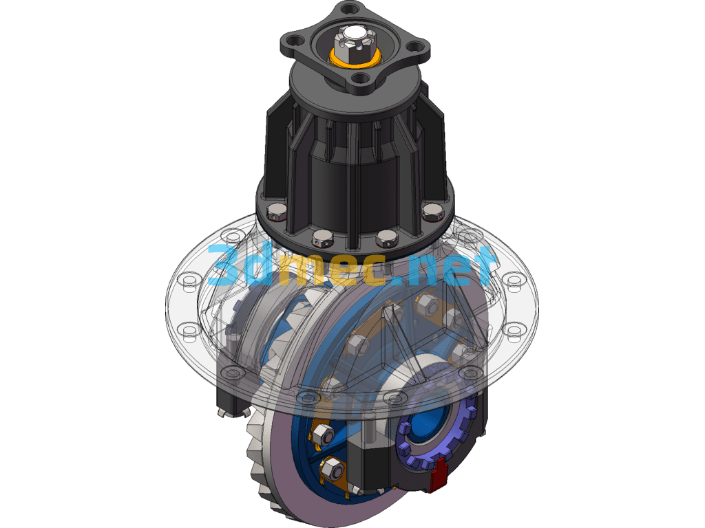 Automobile Rear Axle SW Model Drawing - 3D Model SolidWorks UG(NX) Free Download