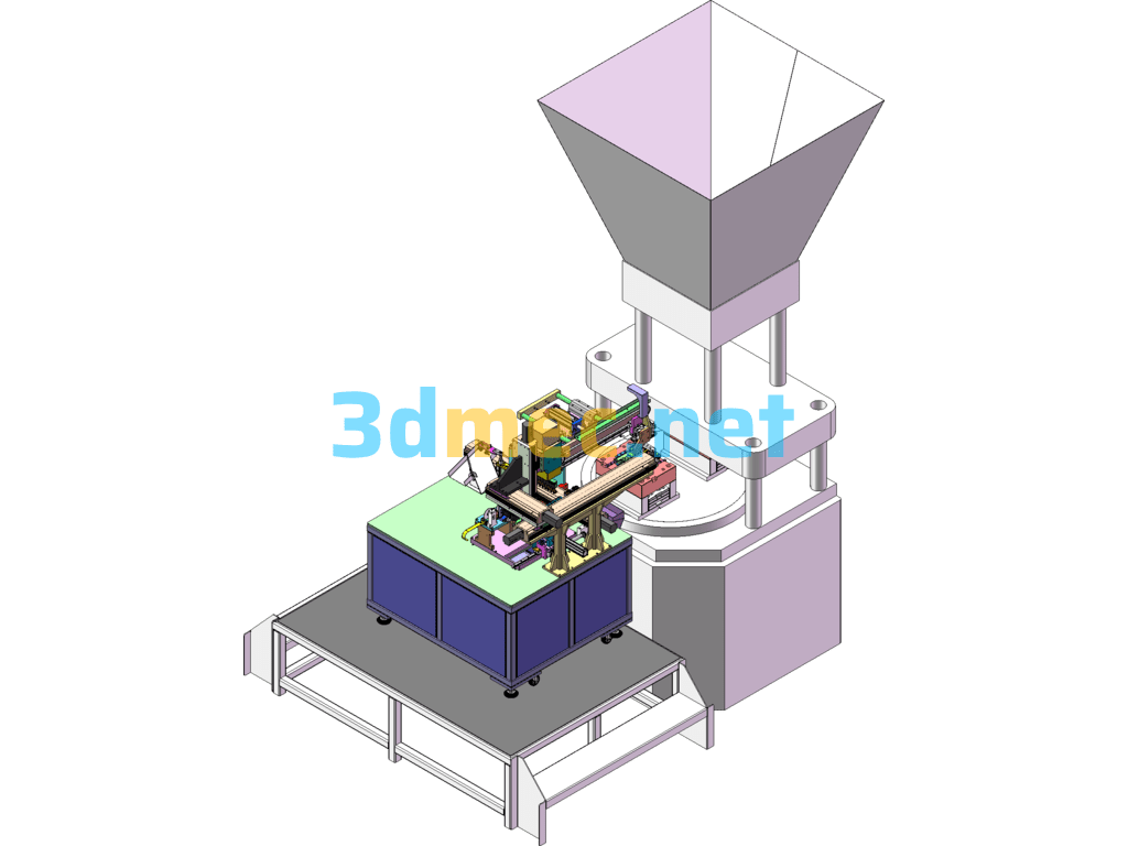 Medical Products Embedded In Hardware Injection Molding Automatic Upper And Lower CCD Equipment Terminals - 3D Model Exported Free Download