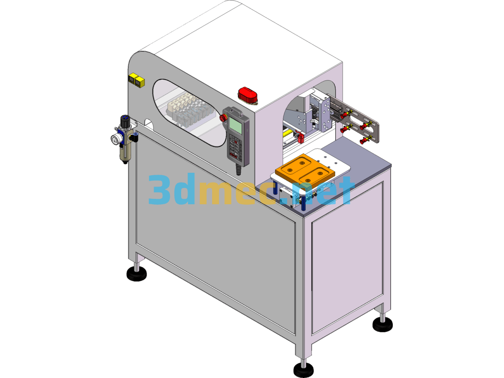 Non-Standard Automatic In-Mold Labeling Robot - 3D Model SolidWorks Free Download