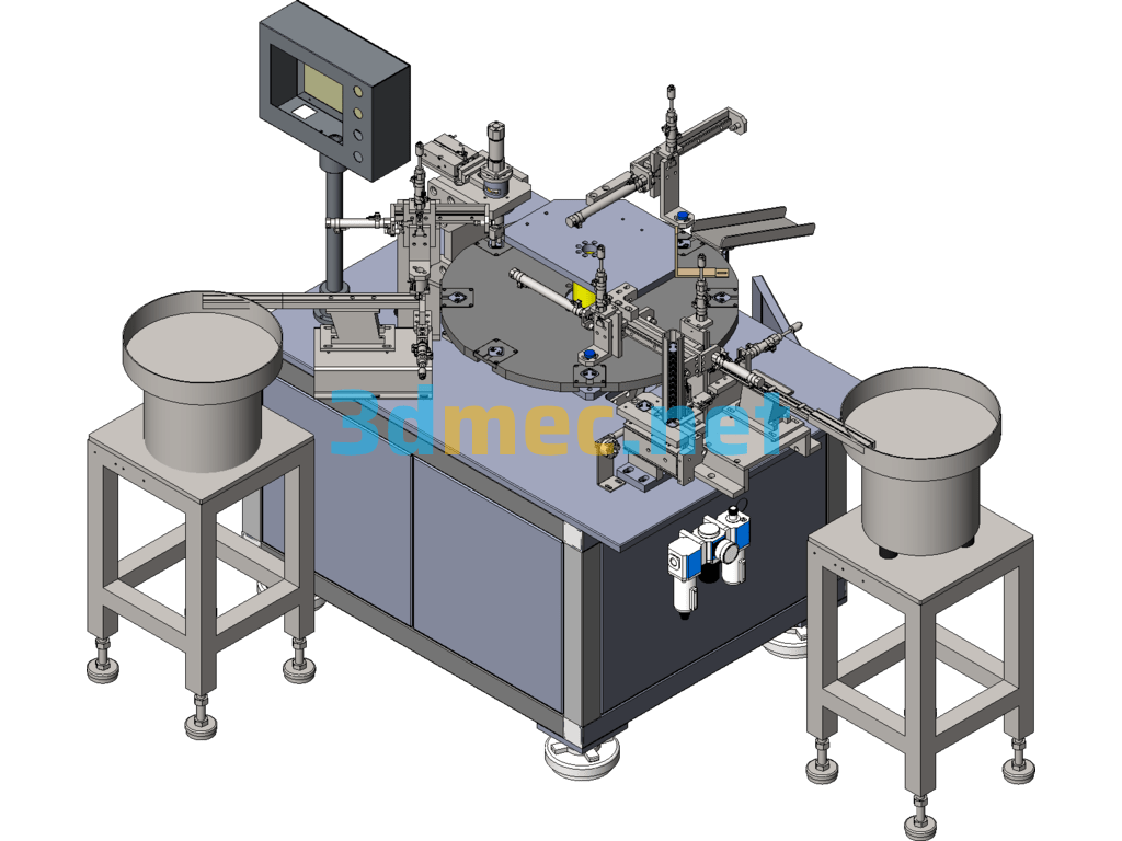 Multi-Station Aluminum Rivet Press - 3D Model SolidWorks Free Download