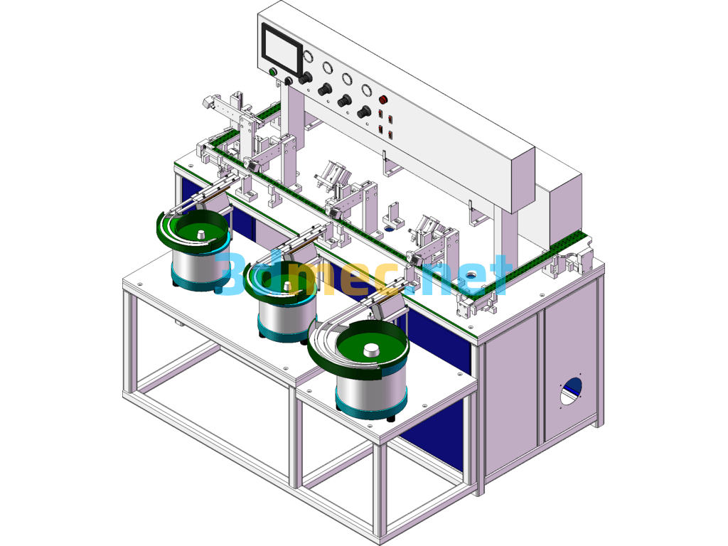 Speaker Magnetic Circuit Design Automation Equipment - 3D Model SolidWorks Free Download