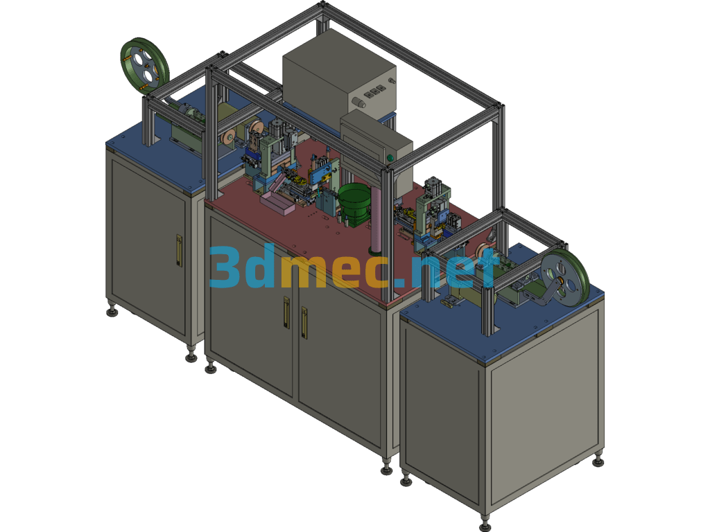 A Molybdenum Wire Welding Automatic Machine - 3D Model Exported Free Download