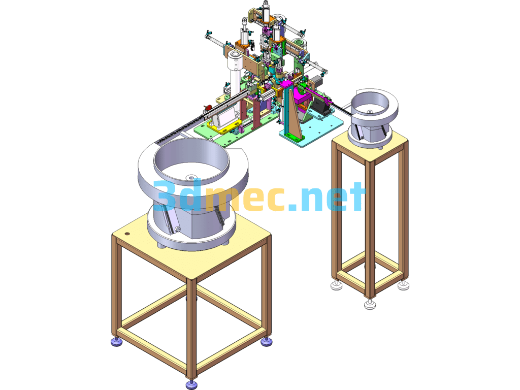 20 Sets Of Complex Vibration Plate Direct Vibration Feeding, Dividing And Retrieving Structure Drawings - 3D Model SolidWorks Free Download