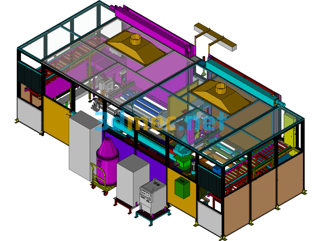 Design Of Single Robot Double Fixture Arc Welding Workstation - 3D Model Catia Free Download