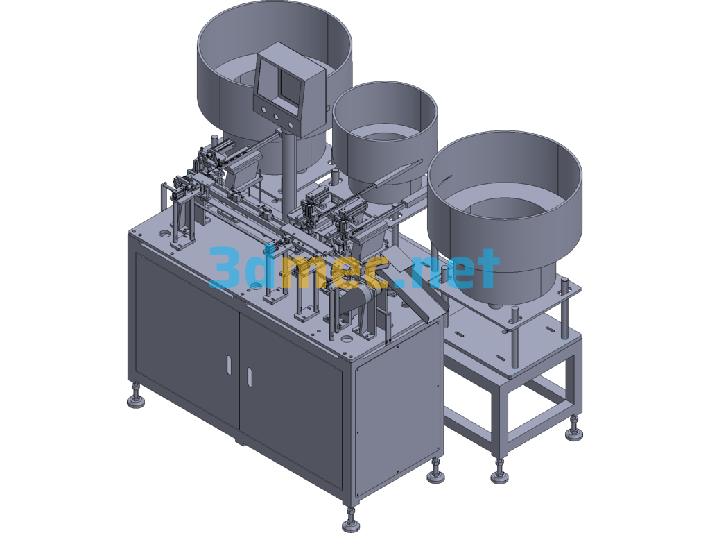 Medical Plastic Parts Assembly Machine - 3D Model Exported Free Download