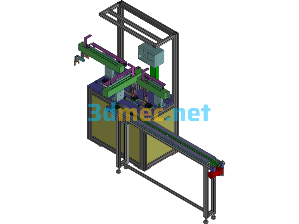 Automatic Capping Machine - 3D Model Exported Free Download