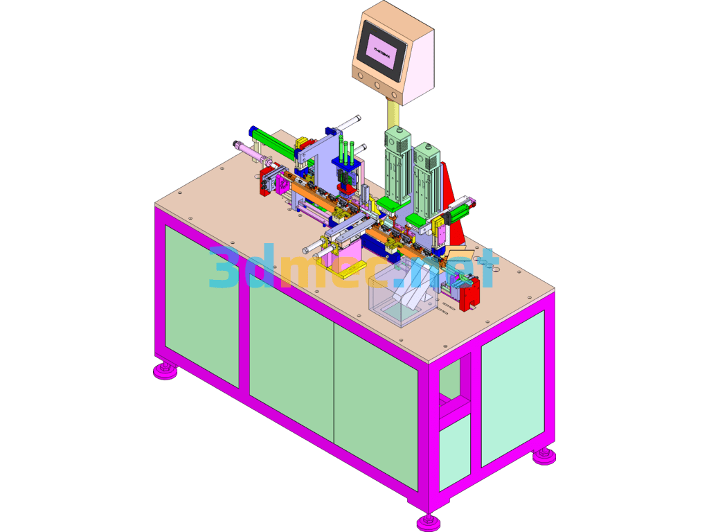 Test Line 2010 Switch Testing Machine - 3D Model SolidWorks Free Download