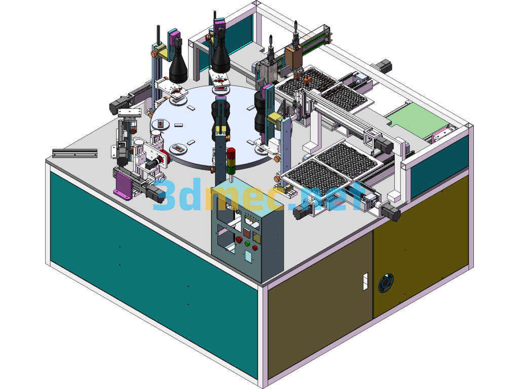 Non-Standard Composite CCD Visual Inspection Machine TCP613 - 3D Model SolidWorks Free Download