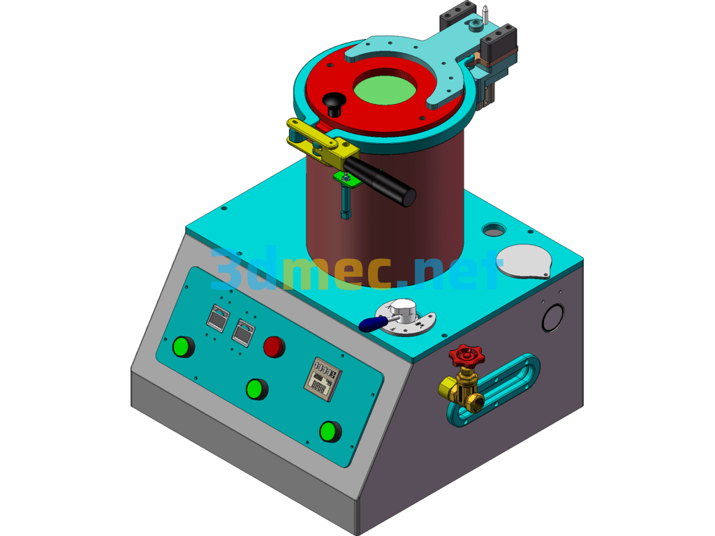 Water Pressure Test Instrument (Waterproof Test) - 3D Model SolidWorks Free Download