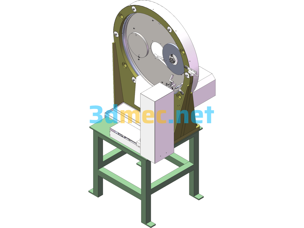 Round Rod Winding Machine - 3D Model SolidWorks Free Download