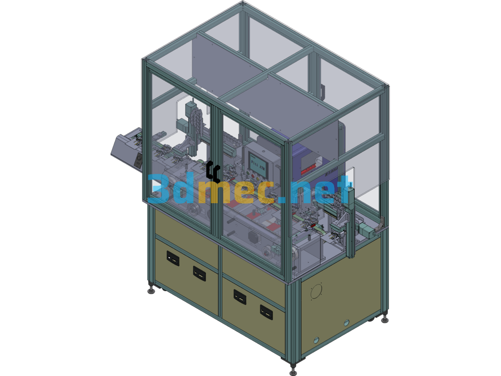 Wire Stripping Machine, Wire Stripping Machine - 3D Model SolidWorks Free Download