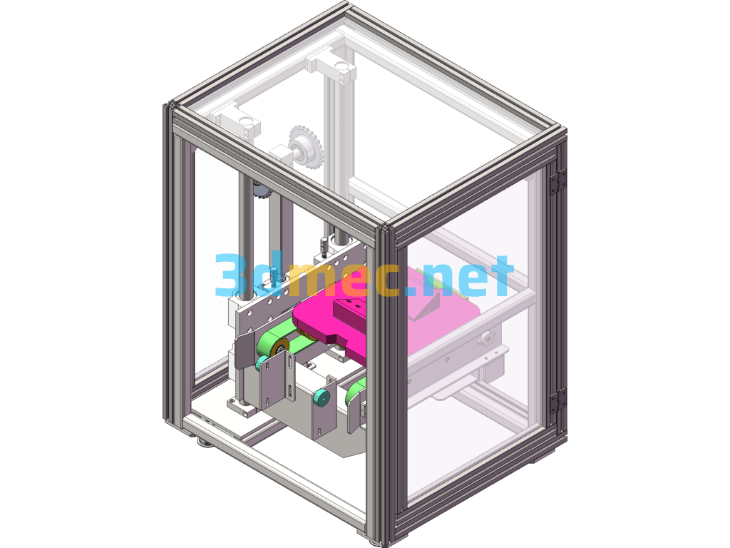 Double Speed Line Elevator - 3D Model SolidWorks Free Download