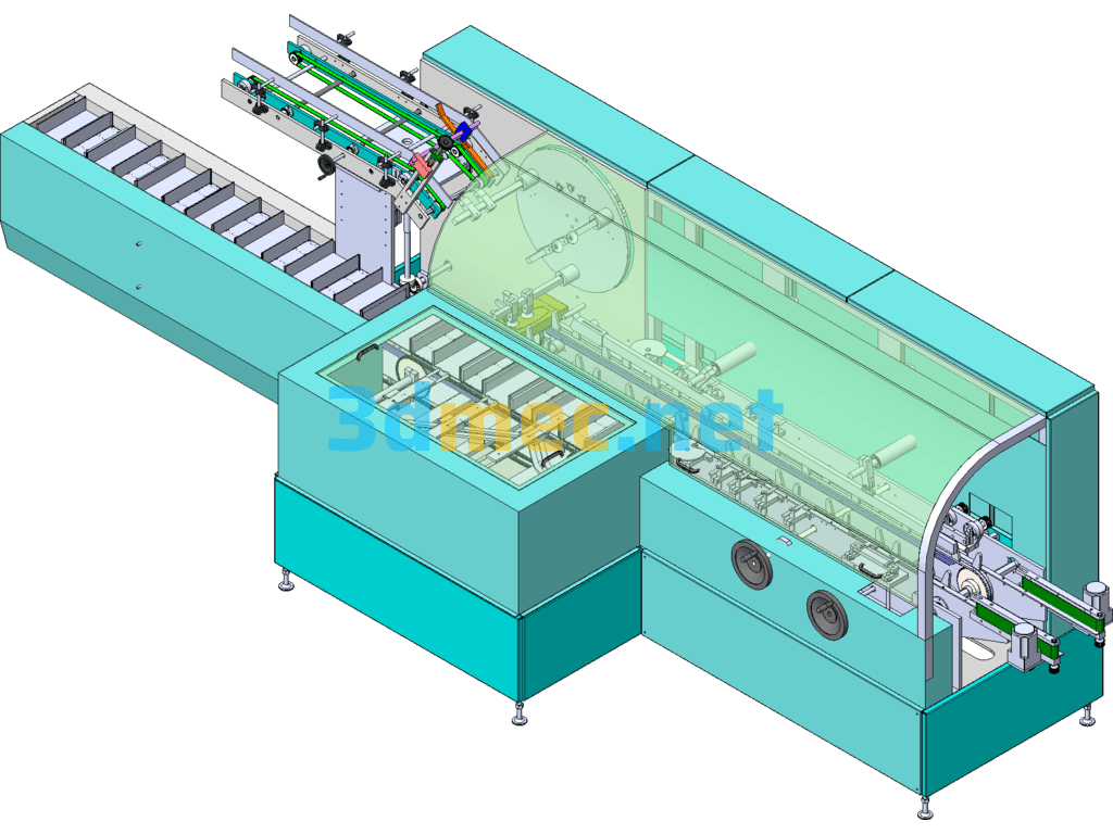 High Speed Continuous Cartoning Machine - 3D Model SolidWorks Free Download