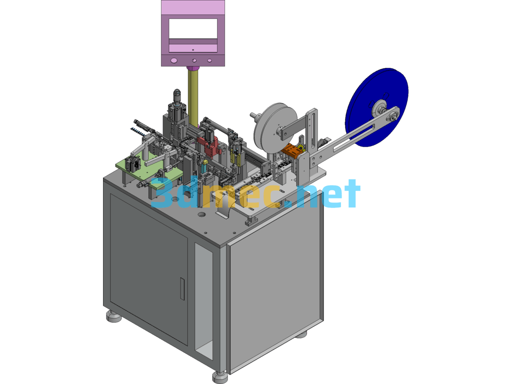 Micro USB Female Connector Assembly Machine, Non-Standard USB Female Connector Automatic Assembly Machine - 3D Model Exported Free Download