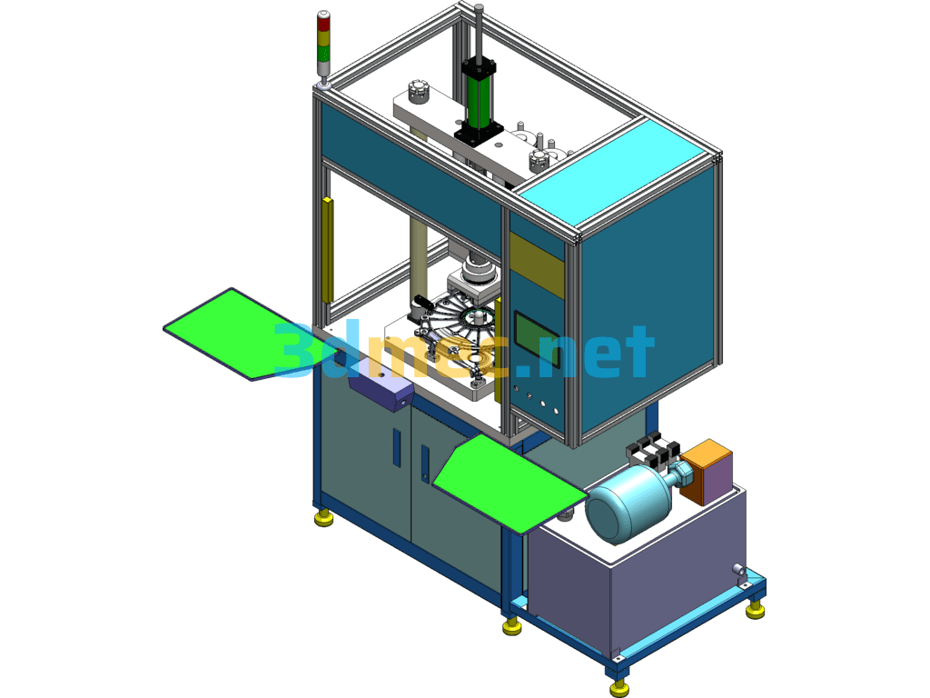 Automobile Parts Oil Seal Press Machine - 3D Model SolidWorks Free Download