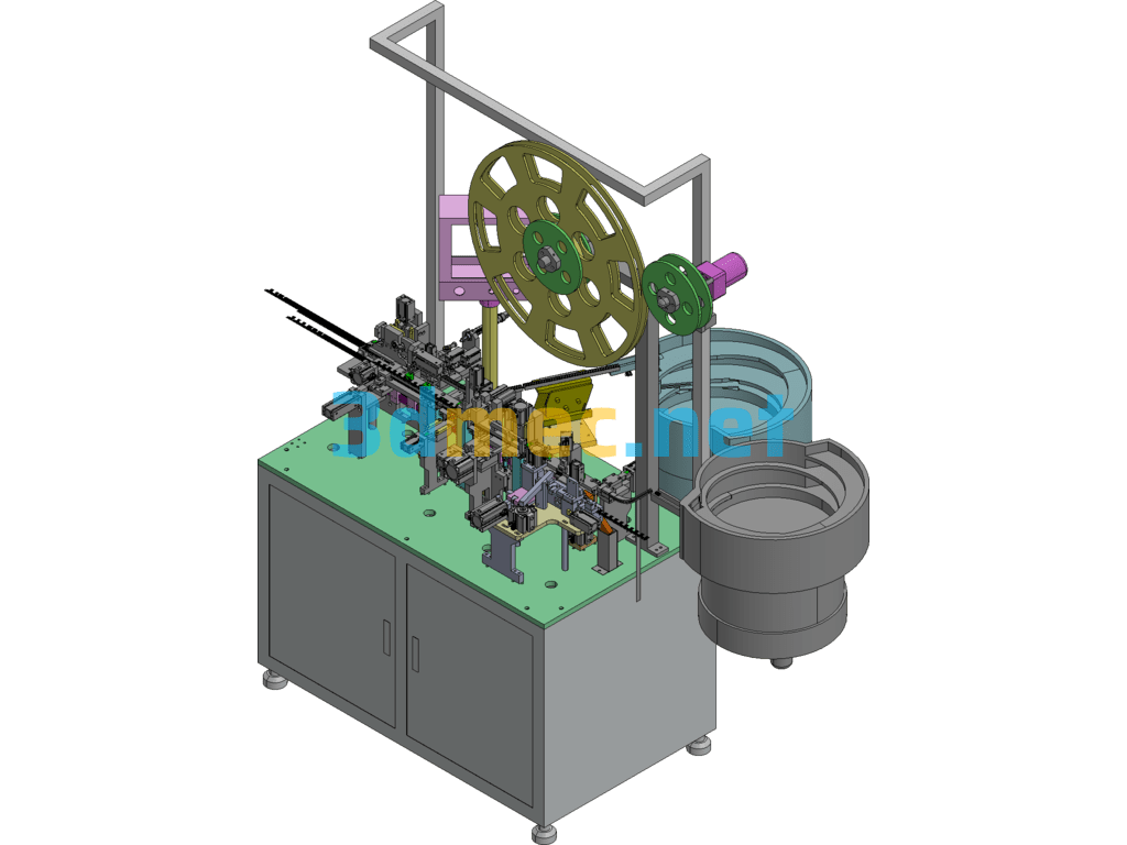 USB Connector Test And Plug Automatic Machine Upgrade Version - 3D Model Exported Free Download