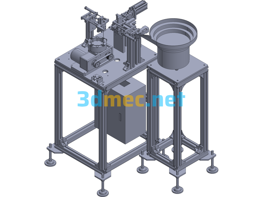 Automatic Rubber Ring Pressing Machine - 3D Model Exported Free Download