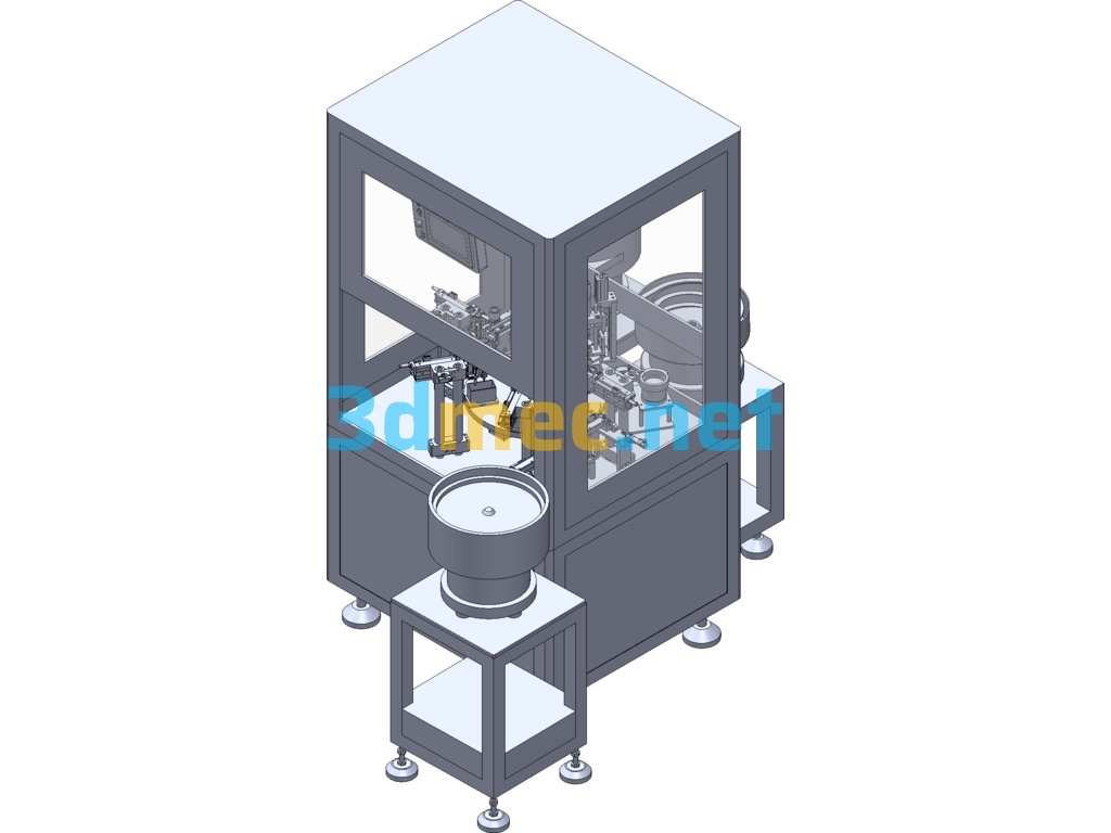 Fully Automatic Faucet External Parts Assembly Machine - 3D Model SolidWorks Free Download