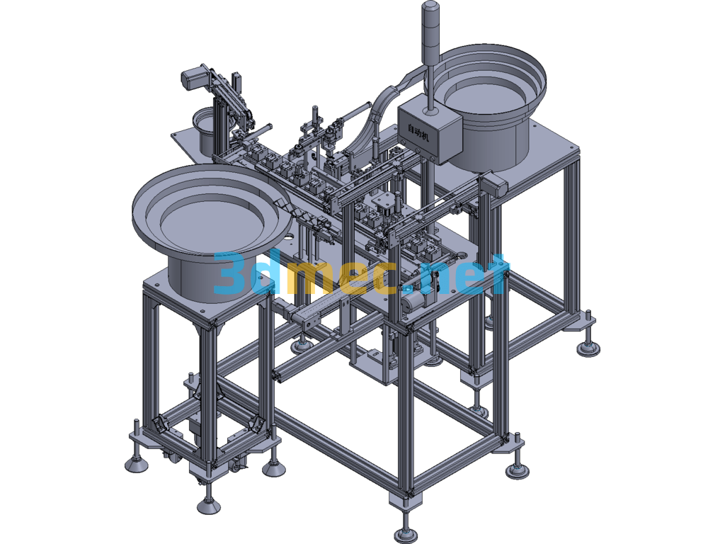 Heat Sink Screw Machine - 3D Model Exported Free Download