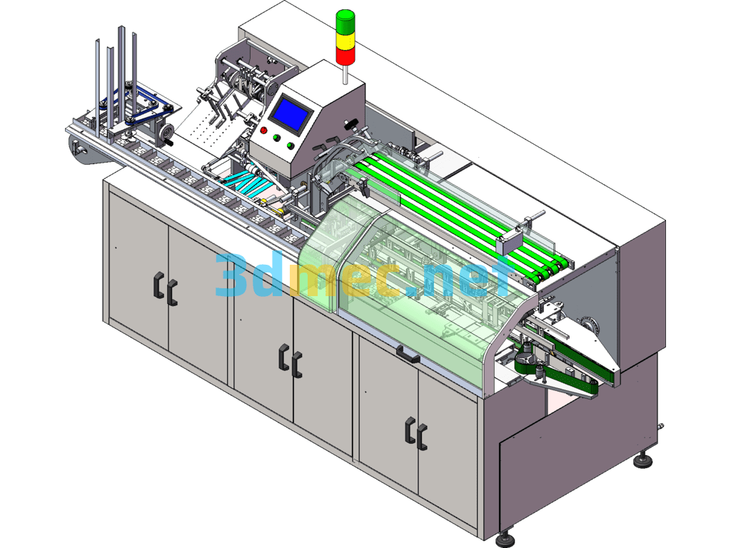 Fully Automatic High Speed Cartoning Machine Continuous Cartoning Machine Fully Automatic Cartoning Machine - 3D Model SolidWorks Free Download