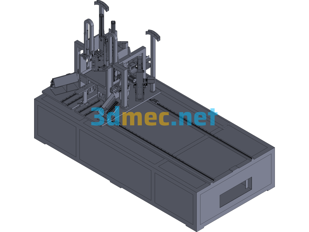 Right Angle Straight Seam Laser Welding Equipment - 3D Model Exported Free Download