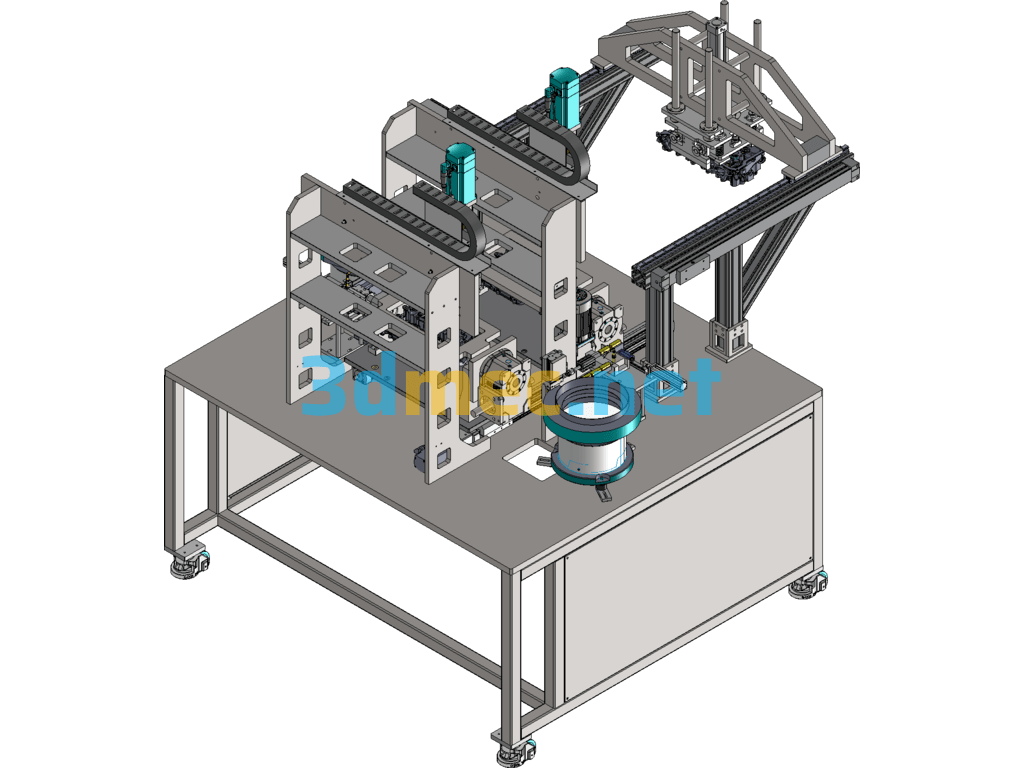 Camshaft Support Bearing Cover Tightening Machine Non-Standard Automation Equipment - 3D Model SolidWorks Free Download