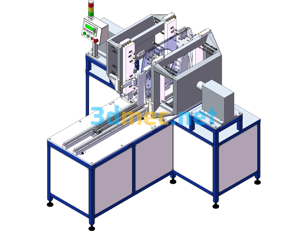 Sheet Metal Double Side Tapping Machine - 3D Model SolidWorks Free Download