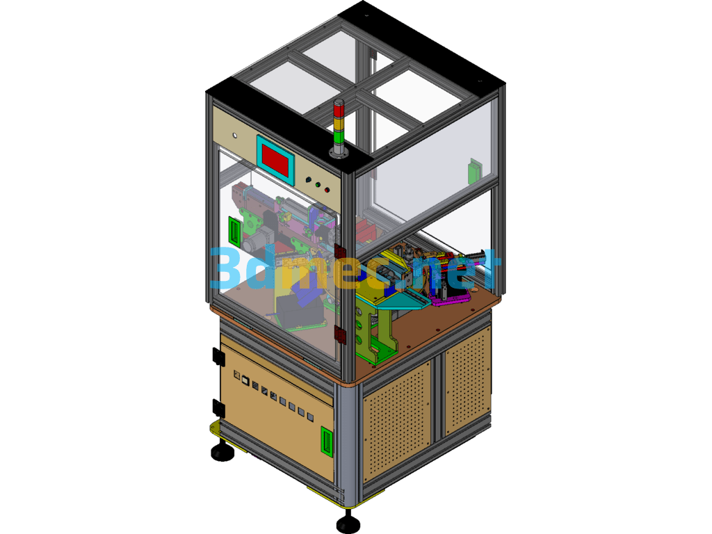 The Real Manuscript Of IPhone8 Electrical Testing Mechanism (The First Paragraph Of Apple 8 Connector Testing Machine) - 3D Model Exported Free Download