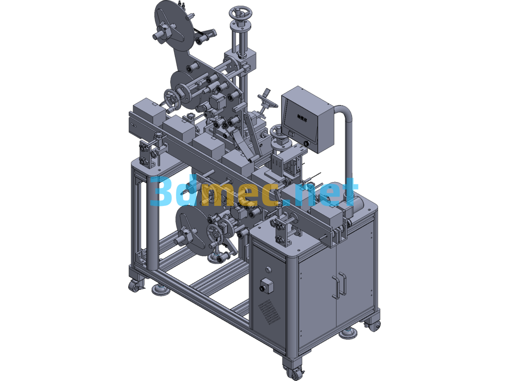 Fully Automatic Labeling Machine - 3D Model Exported Free Download