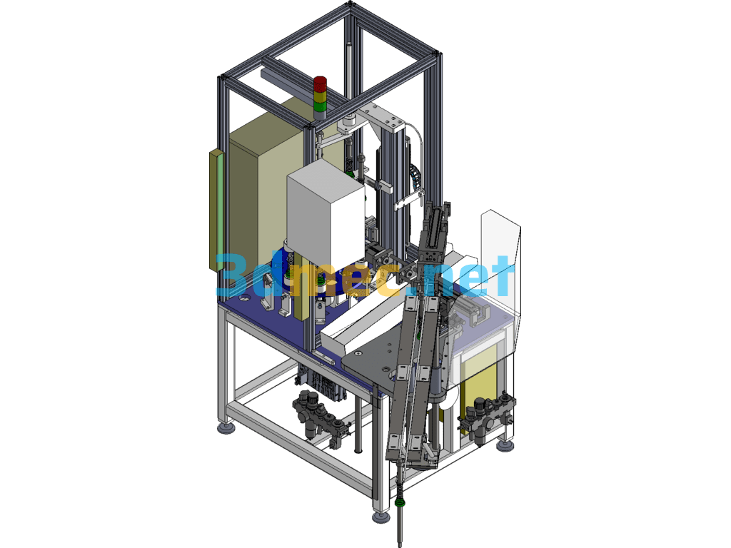 Injector Main Rod Assembly Machine Automation Equipment - 3D Model SolidWorks Free Download