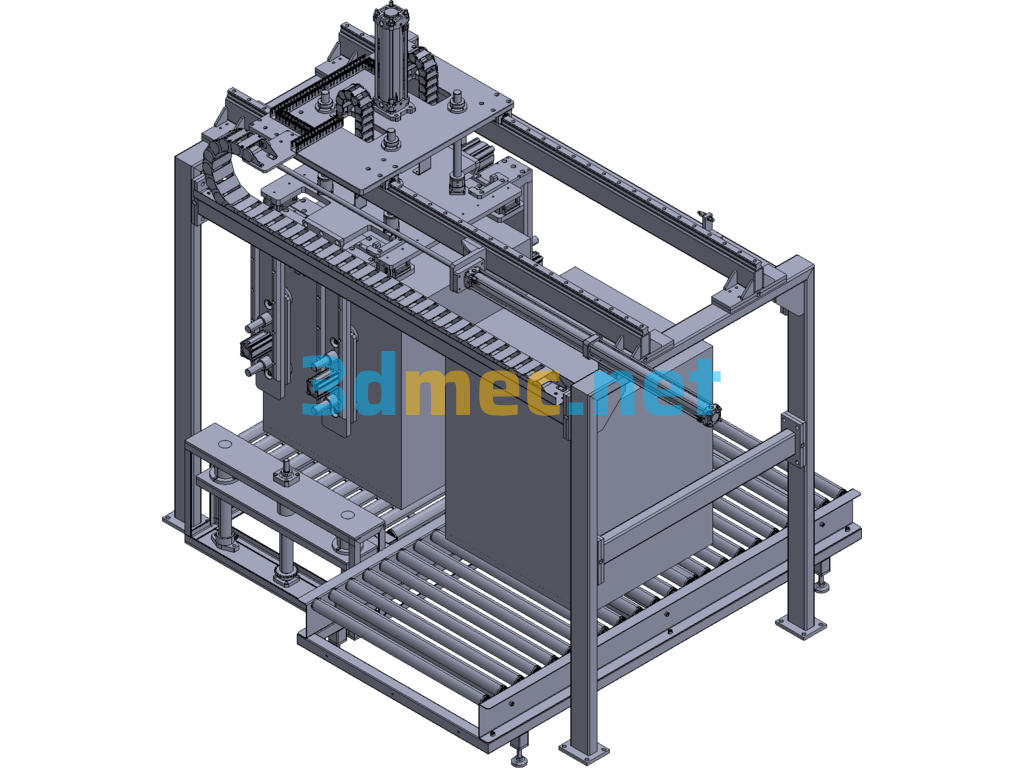 Box Type Workpiece Transfer Robot - 3D Model Exported Free Download