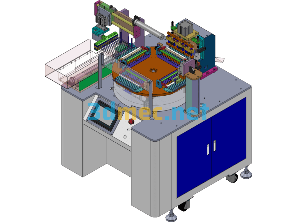 Medical Equipment Water Cutting Machine/Long Row Cotton Swab Water Cutting Equipment - 3D Model SolidWorks Free Download