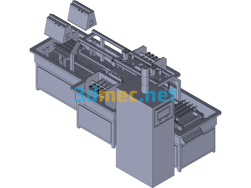 Bearing Ring Magnetic Particle Testing Equipment - 3D Model Exported Free Download