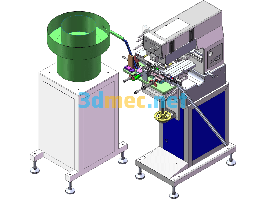 USB Identification And Direction-By-Direction High-Speed Printing Machine - 3D Model SolidWorks Free Download