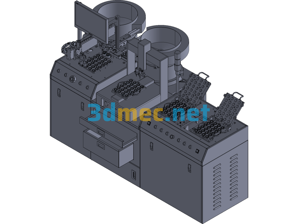 Automatic Loading And Unloading Of Products Fully Automatic Dispensing Machine - 3D Model Exported Free Download