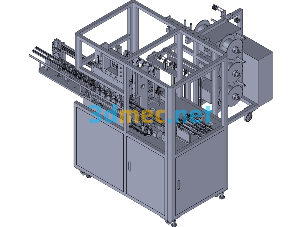 Fully Automatic Crimping Terminal Machine (Piercing Terminal Type) - 3D Model Exported Free Download