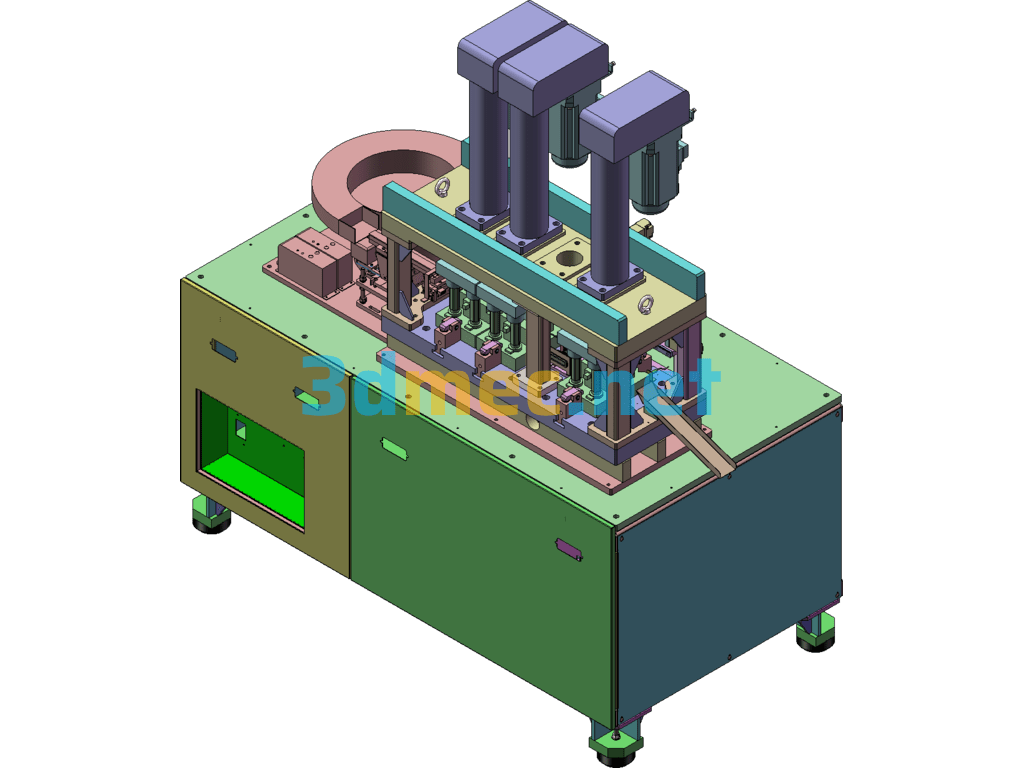 Small Stamping Line - 3D Model SolidWorks Free Download