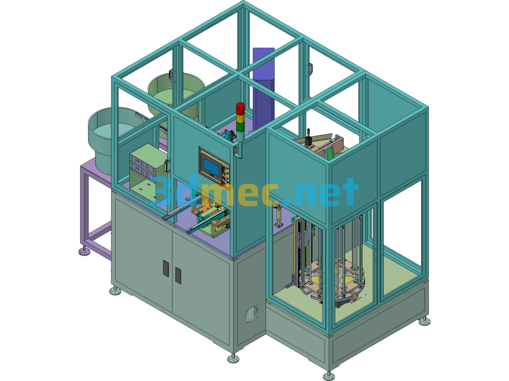 Magnet Assembly Machine Automatic Assembly Equipment - 3D Model Exported Free Download