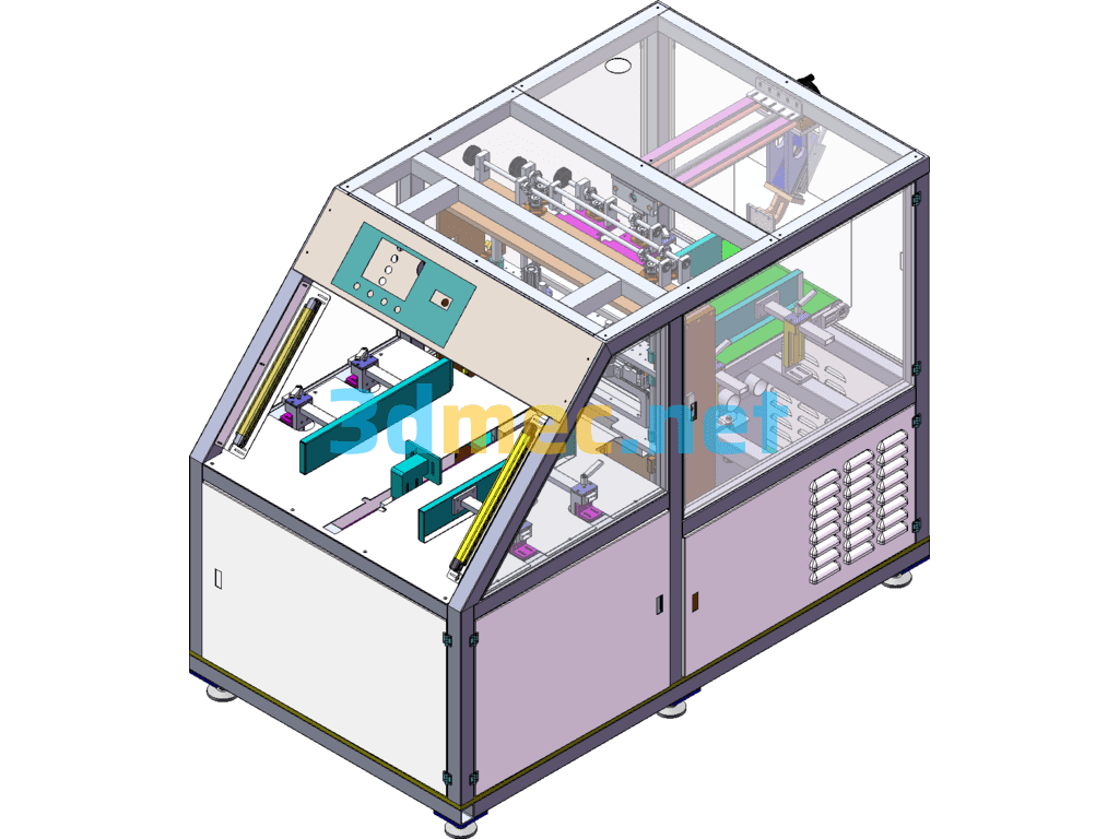 Diaper Packaging And Sealing Machine Assembly And Packaging Machinery And Equipment - 3D Model SolidWorks Free Download