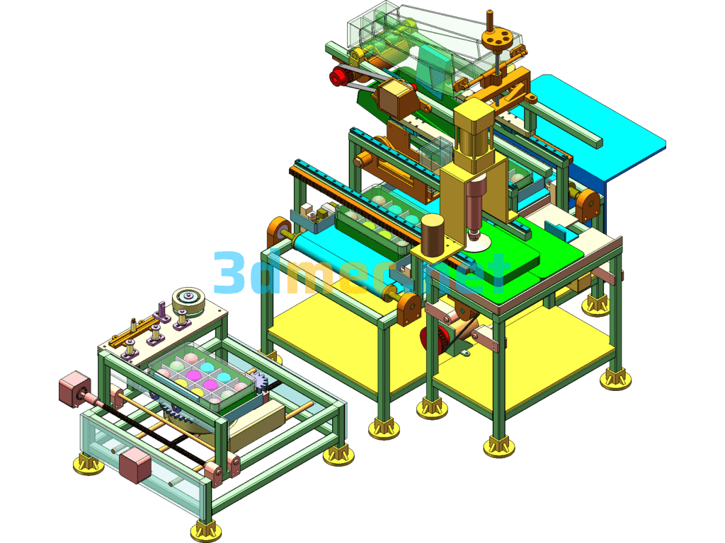 Fruit Packaging Machine, Non-Standard Automation Equipment - 3D Model SolidWorks Free Download