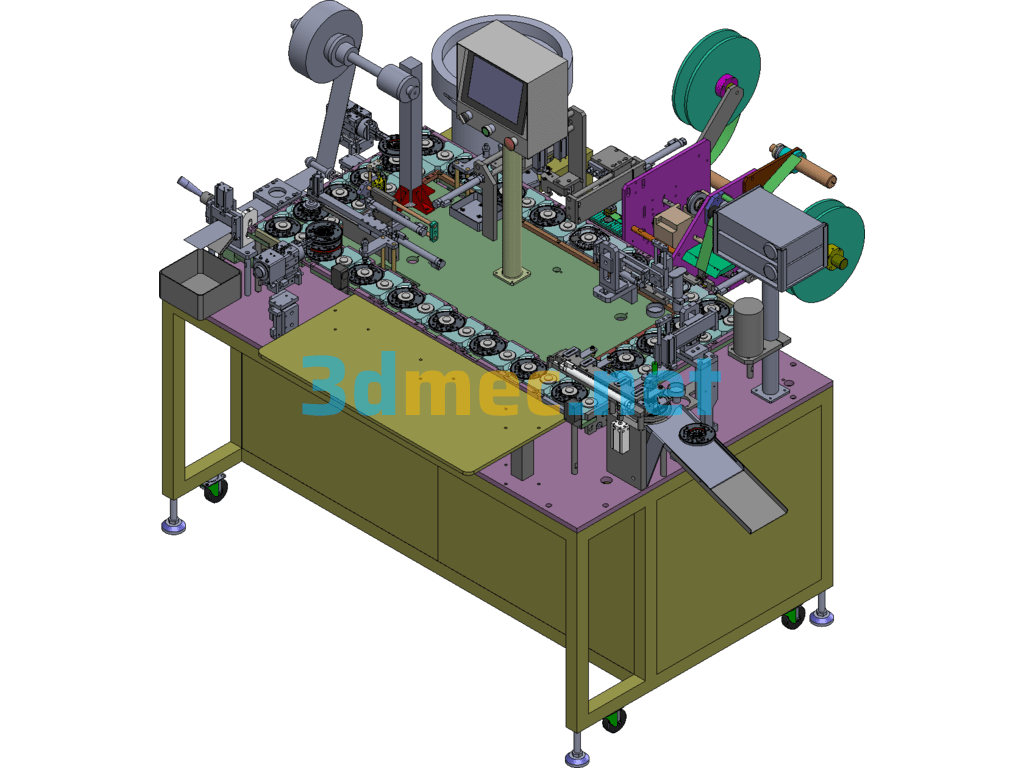 Speaker Assembly Machine (Including 3D Drawings/Engineering Drawings/BOM Tables And Other Complete Information) - 3D Model SolidWorks Free Download