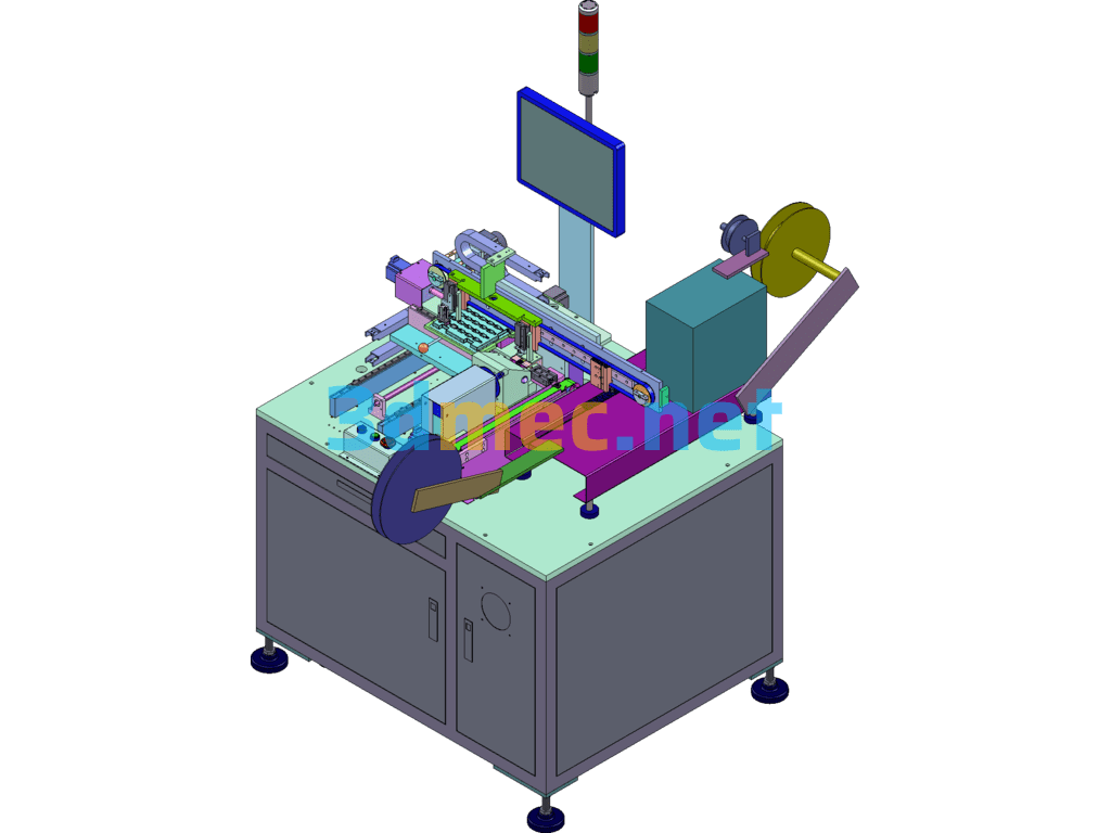 HDMI Connector CCD Automatic Visual Inspection/Packaging Machinery And Equipment - 3D Model SolidWorks Free Download