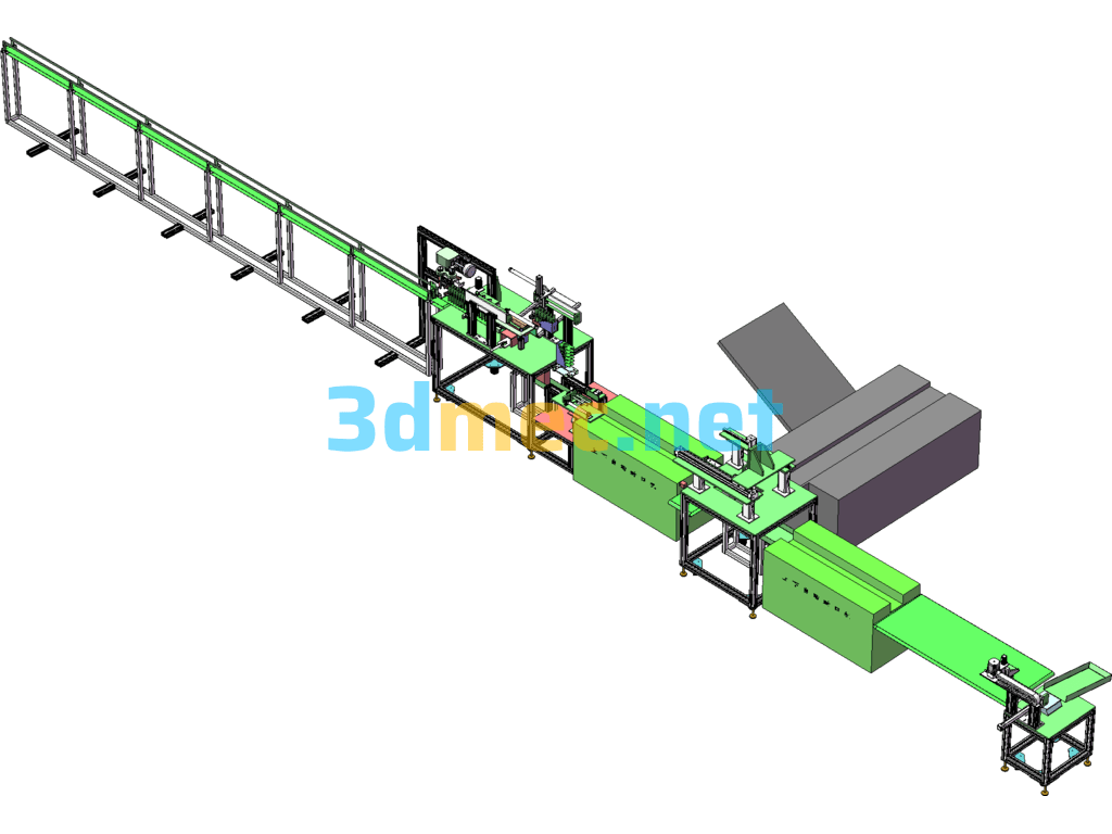 Automatic Product Packaging Machine - 3D Model SolidWorks Free Download