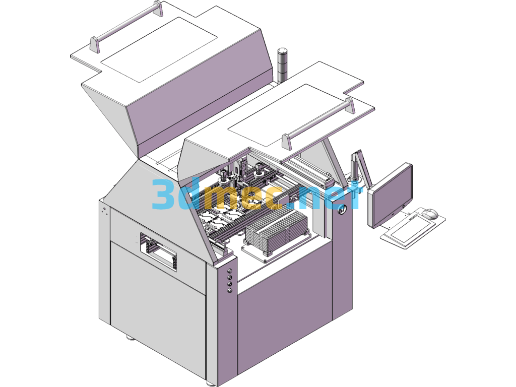 Automatic Machine Inserter 3D Model - 3D Model SolidWorks Free Download