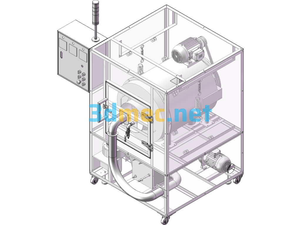 Centrifugal Sludge Dryer Detailed Model - 3D Model SolidWorks Free Download