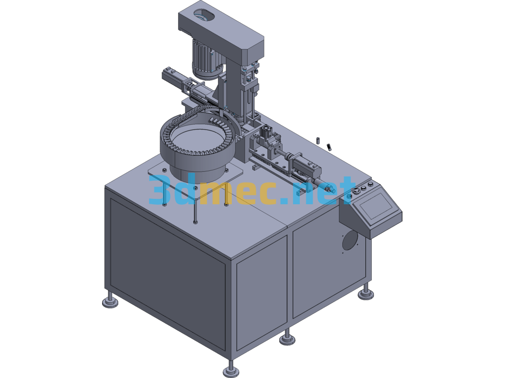 Lock Core Automatic Milling Machine - 3D Model Exported Free Download